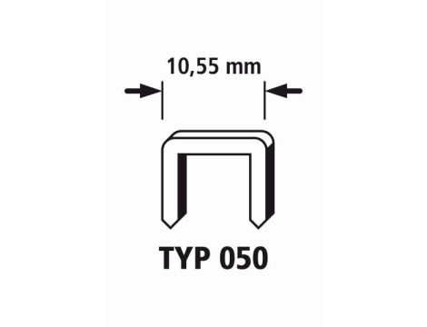 Zszywki 50/10 WOLFCRAFT twarda stal [1000 szt.]
