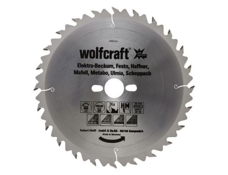 Piła tarczowa 315/30 mm HM Wolfcraft - szybkie, dokładne cięcia