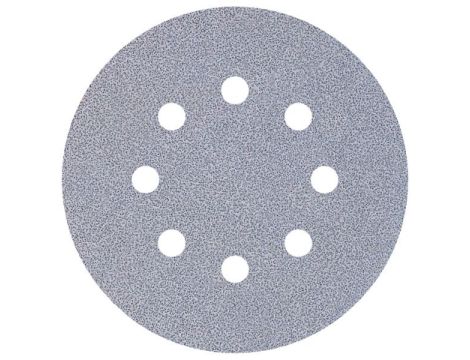 Papier szlifierski 125 mm Wolfcraft - gr. 180, perforowany, na rzep - do farby i lakieru [25 szt.]