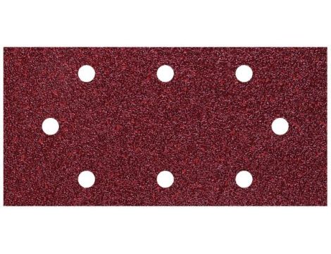 Papier szlifierski 93x190 mm Wolfcraft - gr. 80, perforowany, na rzep [5 szt.]