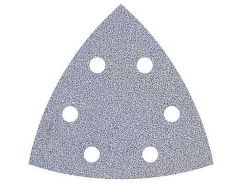 Papier szlifierski 95 mm Wolfcraft - gr. 60, perforowany, na rzep - do farby i lakieru [5 szt.]