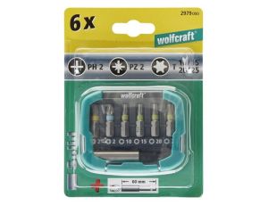 Zestaw bitów PH/PZ/Torx Wolfcraft [7 cz.] - image 2