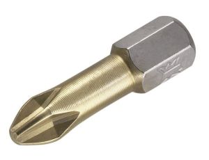 Bit krzyżowy PH 1 Wolfcraft - 25 mm/ TIN [2 szt.]