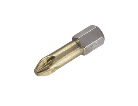 Bit krzyżowy PZ 1 Wolfcraft - 25 mm/ TIN [2 szt.]