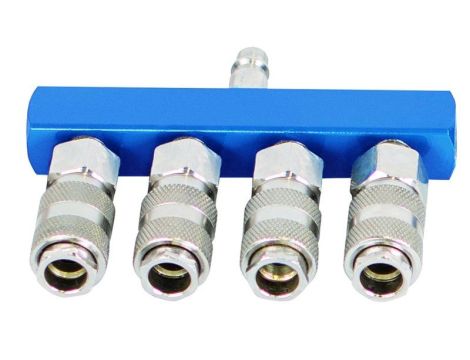 Rozdzielacz pneumtayczny Scheppach 4-drożny