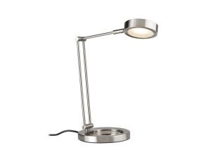 Lampka biurkowa ZED LED 5W 359lm 3000K 230V szczotkowane żelazo / metal