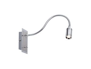 Oprawa ścienna ZYLINDRO LED z włącznikiem 2700K 1x3W 120lm  230V  chrom