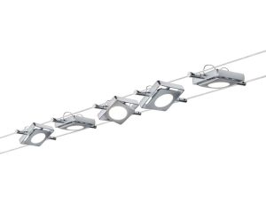 MacLED system linkowy DC 5x4.3W 5x200lm 2700K 230V/12V DC 36VA chrom mat / metal / tworzywo sztuczne