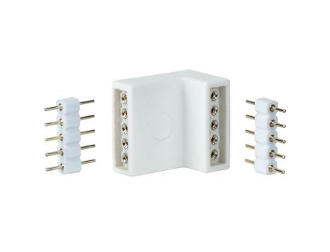 MaxLED Łącznik rogowy 4 szt. plastik Biały