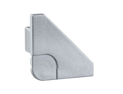 Zestaw 2 zaślepek do profili taśm LED Delta Connector aluminium mat / tworzywo sztuczne