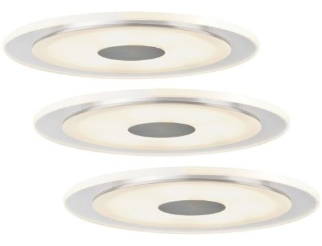 Whirl LED oprawa wbudowana 3x6W aluminum/ satyna - 2