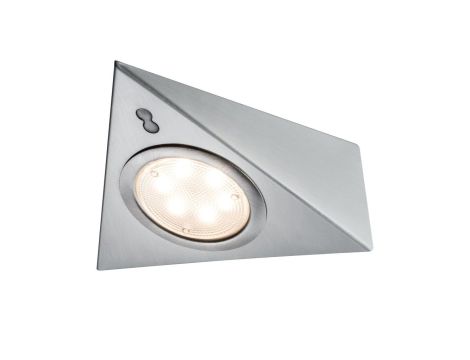 Oprawy podszafkowe z czujnikiem zbliżeniowym 3x2,8W 12VA 230/12V Żelazo satynowe/Szkło