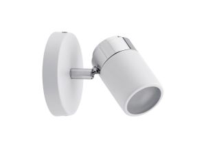 Oprawa ścienno sufitowa ZYLI GU10 max. 1x10W IP44 230V biały / chrom /metal