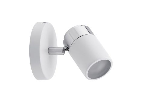 Oprawa ścienno sufitowa ZYLI GU10 max. 1x10W IP44 230V biały / chrom /metal