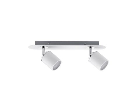 Oprawa ścienno-sufitowa TUBE GU10 max. 2x10W IP44 230V biały / chrom /metal