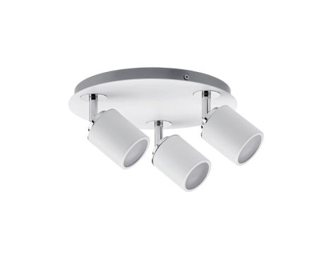 Oprawa ścienno-sufitowa TUBE GU10 max. 3x10W IP44 230V biały / chrom /metal