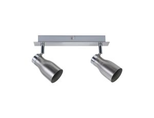 Oprawa ścienno-sufitowa MELI GU10 max. 2x10W 230V nikiel mat / metal