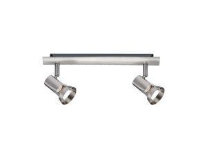 Oprawa ścienno-sufitowa TEJA GU10 max. 2x10W 230V nikiel satynowany /metal