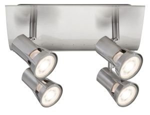 Oprawa ścienno-sufitowa TEJA GU10 max. 4x10W 230V nikiel satynowany /metal - image 2