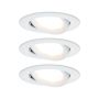 Zestaw Premium Coin Slim ściemniany LED 3x6,8W 2700K 230V 51mm Biały Mat/Aluminium - 2