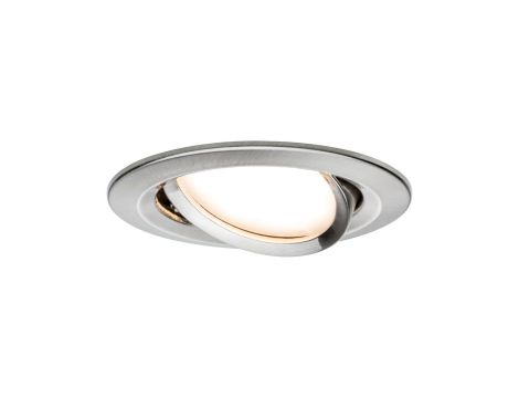 Zestaw Premium Coin Slim ściemniany LED 1x6,8W 2700K 230V 51mm Żelazo Szczotkowane/Aluminium