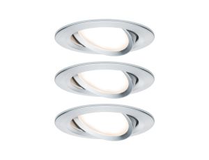 Zestaw Premium Coin Slim ściemniany LED 3x6,8W 2700K 230V 51mm Aluminium
