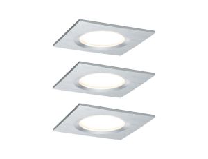 Zestaw Premium Coin Slim ściemniany LED 3x6,8W 2700K 230V 51mm Aluminium
