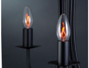 Źródło światła dekoracyjne LED Płomyk 3W E14 1lm 97mm 230V przeźroczysta / szkło - image 2