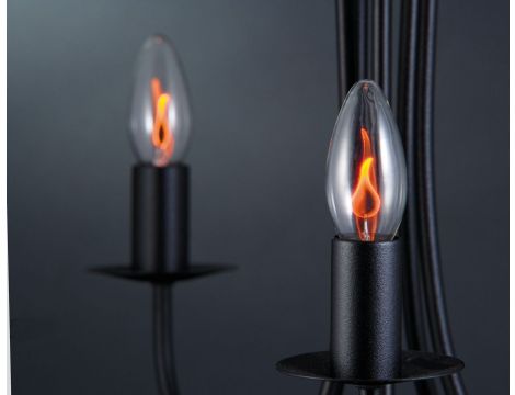 Źródło światła dekoracyjne LED Płomyk 3W E14 1lm 97mm 230V przeźroczysta / szkło - 2