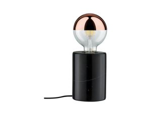 Lampa stołowa Neordic Nordin okrągła max.1x20W E27 230V czarny / marmur - image 2