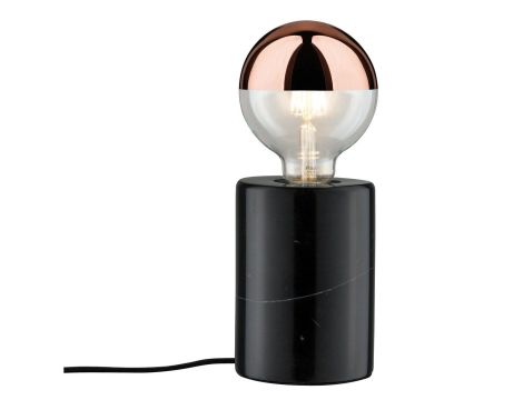 Lampa stołowa Neordic Nordin okrągła max.1x20W E27 230V czarny / marmur