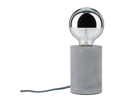 Lampa stołowa Neordic Mik okrągła max.1x20W E27 230V szary / beton - 2