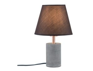 Lampa stołowa Neordic Tem max. 1x20W E27 230V szary / miedziany tkanina / beton / metal - image 2