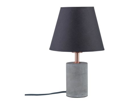 Lampa stołowa Neordic Tem max. 1x20W E27 230V szary / miedziany tkanina / beton / metal
