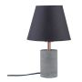 Lampa stołowa Neordic Tem max. 1x20W E27 230V szary / miedziany tkanina / beton / metal - 2