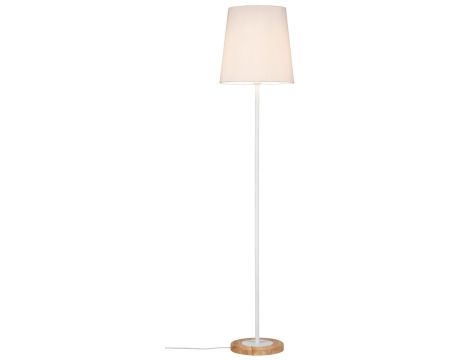 Lampa podłogowa STELLAN E27 max.1x20W 230V biały / drewno / tkanina - 2
