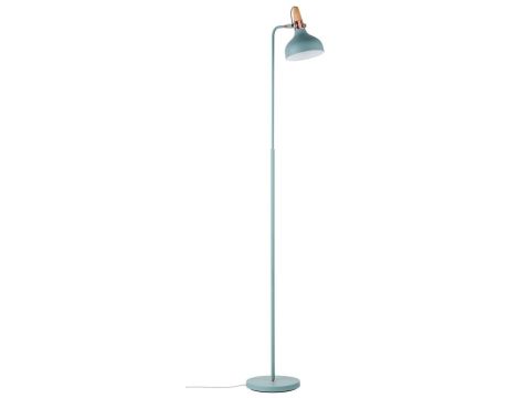 Lampa podłogowa Neordic Juna max. 1x20W E14 230V morska zieleń / miedź / drewno / metal