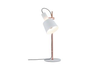Lampka stołowa HALDAR E14 max. 1x20W 230V biały / miedź / metal - image 2