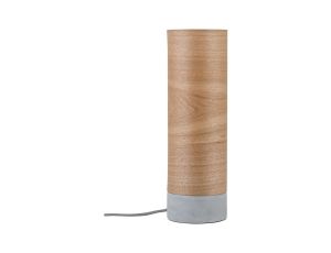 Lampa stołowa Neordic Skadi max.1x20W E14 230V drewno / beton / szary - image 2