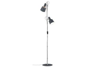 Lampa podłogowa HALDAR NEORIDC E14 maks. 2x20W 230V ciemnoszary / matowy chrom / metal - image 2