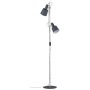 Lampa podłogowa HALDAR NEORIDC E14 maks. 2x20W 230V ciemnoszary / matowy chrom / metal - 2