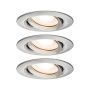 Oprawa do wbudowania NOVA PLUS LED DIM wychylna zestaw 3xGU10 7W 460lm 93mm 2700K IP65 230V szczotkowane żelazo - 2