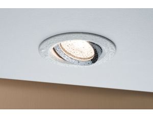 Oprawa do wbudowania NOVA COIN LED DIM wychylna okrągła GU10 max.35W 93mm IP65 230V biały mat / chrom