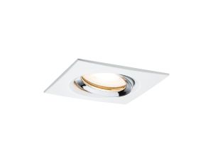 Oprawa do wbudowania NOVA COIN LED DIM wychylna kwadratowa GU10 max.35W 93x93mm IP65 230V biały mat / chrom