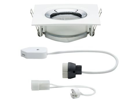 Oprawa do wbudowania NOVA COIN LED DIM wychylna kwadratowa GU10 max.35W 93x93mm IP65 230V biały mat / chrom - 2