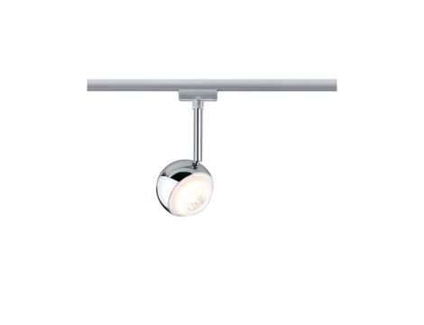 URail System LED Spot Capsule II 1x6W Chrom Mat 230V met/Tworzywo sztuczne