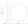 Plafoniera LED STEINEL RS 16 LED 9,5W 840lm 3000K IP44 z czujnikiem ruchu i zmierzchu HF 230V biały / szkło - 4