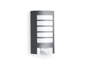 Oprawa elewacyjna z czujnikiem ruchu i zmierzchu STEINEL L12 S PIR max.60W E27 IP44 230V antracyt / aluminium