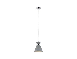 Lampa wisząca VERVE E27 max.20W IP44 230V szary / chrom / beton / metal