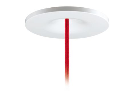 Wpuszczany adapter do lamp wiszących do średnicy montażowej 68mm i szerokości 92 mm  biały mat / metal / tworzywo sztuczne - 2